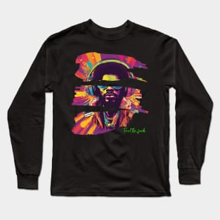 Feel the Funk  Music Trippy Art Long Sleeve T-Shirt